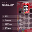 GOMETS APLI CIRCULO 15MM NEGRO ROLLO - resumen de atributos