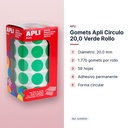 GOMETS APLI CIRCULO 20,0 VERDE ROLLO - características principales