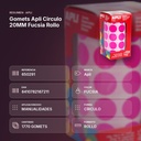 GOMETS APLI CIRCULO 20MM FUCSIA ROLLO - resumen de atributos
