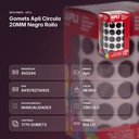 GOMETS APLI CIRCULO 20MM NEGRO ROLLO - resumen de atributos
