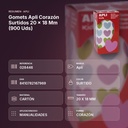 GOMETS APLI CORAZÓN SURTIDOS 20 X 18 MM (900 UDS) - resumen de atributos