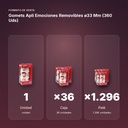 GOMETS APLI EMOCIONES REMOVIBLES Ø33 MM (360 UDS) - formato de venta: caja de 36, palé de 1296