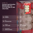 GOMETS APLI ESTRELLAS METALIZADAS ORO 12,5-19,5 MM (2.360 UDS) ROLLO - resumen de atributos