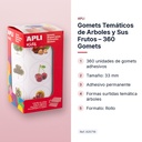 GOMETS TEMÁTICOS DE ARBOLES Y SUS FRUTOS – 360 GOMETS - características principales