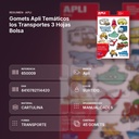 GOMETS APLI TEMÁTICOS LOS TRANSPORTES 3 HOJAS BOLSA - resumen de atributos