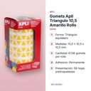 GOMETS APLI TRIANGULO 10,5 AMARILLO ROLLO - características principales