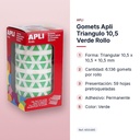 GOMETS APLI TRIANGULO 10,5 VERDE ROLLO - características principales