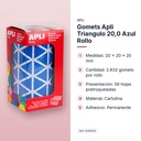 GOMETS APLI TRIANGULO 20,0 AZUL ROLLO - características principales