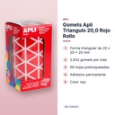 GOMETS APLI TRIANGULO 20,0 ROJO ROLLO - características principales