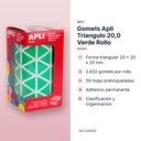 GOMETS APLI TRIANGULO 20,0 VERDE ROLLO - características principales