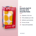 GOMETS APLI XL CIRCULO 33 0 AMARILLO ROLLO - características principales