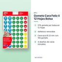 GOMETS CARA FELIZ II 12 HOJAS BOLSA - características principales