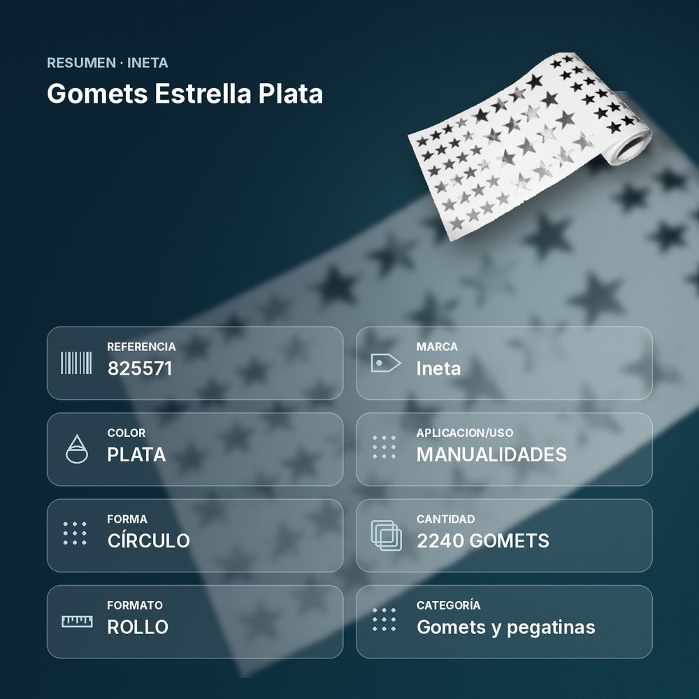 GOMETS ESTRELLA PLATA - resumen de atributos