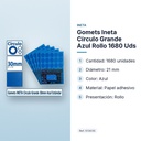 GOMETS INETA CÍRCULO GRANDE AZUL ROLLO 1680 UDS - características principales