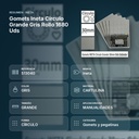 GOMETS INETA CÍRCULO GRANDE GRIS ROLLO 1680 UDS - resumen de atributos