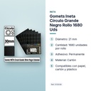 GOMETS INETA CÍRCULO GRANDE NEGRO ROLLO 1680 UDS - características principales