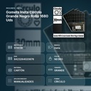 GOMETS INETA CÍRCULO GRANDE NEGRO ROLLO 1680 UDS - resumen de atributos