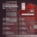 GOMETS INETA CÍRCULO GRANDE ROJO ROLLO 1680 UDS - resumen de atributos