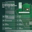 GOMETS INETA CÍRCULO GRANDE VERDE ROLLO 1680 UDS - resumen de atributos