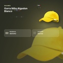 GORRA NIÑO ALGODON BLANCO - resumen de atributos