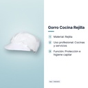 GORRO COCINA REJILLA - características principales