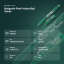 BOLÍGRAFO PILOT FRIXION BALL VERDE - resumen de atributos