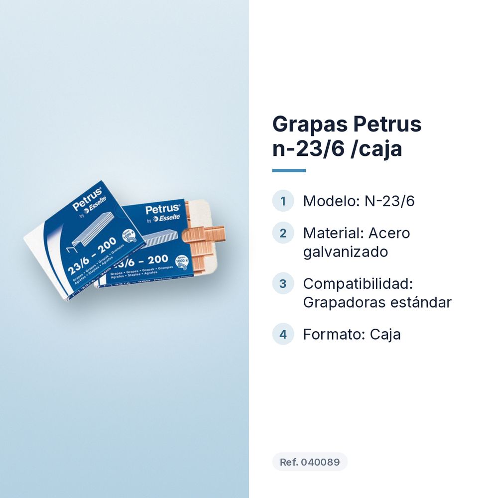 GRAPAS PETRUS N-23/6 /CAJA - características principales