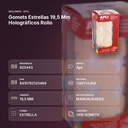 GOMETS ESTRELLAS 19,5 MM HOLOGRÁFICOS ROLLO - resumen de atributos