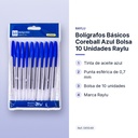 BOLÍGRAFOS BÁSICOS COREBALL AZUL BOLSA 10 UNIDADES RAYLU - características principales