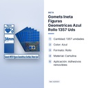 GOMETS INETA FIGURAS GEOMETRICAS AZUL ROLLO 1357 UDS - características principales