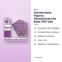 GOMETS INETA FIGURAS GEOMETRICAS LILA ROLLO 1357 UDS - características principales