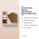 GOMETS INETA FIGURAS GEOMETRICAS MARRON ROLLO 1357 UDS - características principales