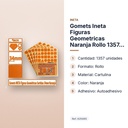 GOMETS INETA FIGURAS GEOMETRICAS NARANJA ROLLO 1357 UDS - características principales