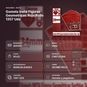 GOMETS INETA FIGURAS GEOMETRICAS ROJO ROLLO 1357 UDS - resumen de atributos