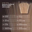 BASTONES PINCHO DE MADERA INSPIRO 200×2,5MM - resumen de atributos