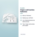 HOJAS LUBRICANTES FELLOWES  - características principales
