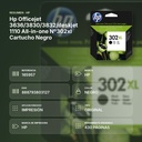 HP  OFFICEJET 3636/3830/3832/DESKJET 1110 ALL-IN-ONE Nº302XL CARTUCHO NEGRO - resumen de atributos