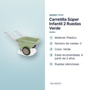 CARRETILLA SÚPER INFANTIL 2 RUEDAS VERDE - características principales