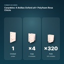 CARPEBLOC 4 ANILLAS OXFORD A4+ POLYFOAM ROSA CHICLE - formato de venta: caja de 4, palé de 320