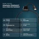 ADAPTADOR DISPLAYPORT (M) A HDMI (H) GEMBIRD - resumen de atributos