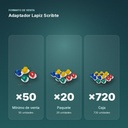 ADAPTADOR LAPIZ SCRIBTE - formato de venta: paquete de 20, caja de 720