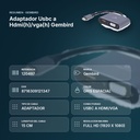 ADAPTADOR USBC A HDMI(H)/VGA(H) GEMBIRD  - resumen de atributos