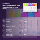 MARCADOR FLUORESCENTE CAPSULE NEON 6 UDS RAYLU - resumen de atributos