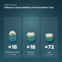 AFILALÁPIZ CAMPUS METÁLICO PREMIUM BLISTER 2UDS - formato de venta: paquete de 18, caja de 72