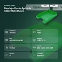 BANDEJA VERDE APILABLE 350X250X65MM - resumen de atributos