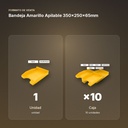 BANDEJA AMARILLO APILABLE 350X250X65MM - formato de venta: caja de 10