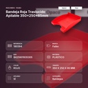 BANDEJA ROJA TRASLUCIDO APILABLE 350X250X65MM - resumen de atributos