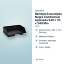 BANDEJA EXACOMPTA NEGRA COMBOMAXI APAISADA  240 X 70 X 340 MM - características principales