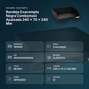 BANDEJA EXACOMPTA NEGRA COMBOMAXI APAISADA  240 X 70 X 340 MM - resumen de atributos