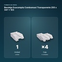 BANDEJA EXACOMPTA COMBOMAXI TRANSPARENTE 255 X 347 X 103 - formato de venta: caja de 4